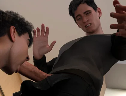 Summer Vacation - College Jock Peter Tries to Suck His First Cock