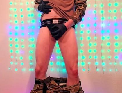 Soldier Reports for Duty