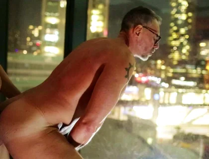 Breeding Stepdaddy Against the Window
