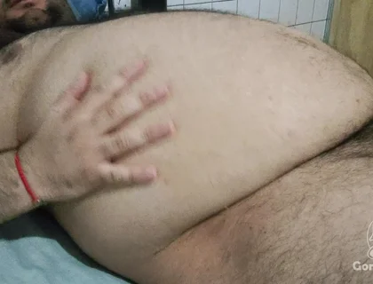 Fat Guy Masturbating