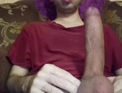 Boy with Huge Cock. Solo Masturbation