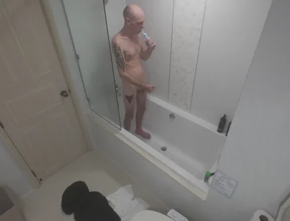 Secret Shower Cam Caught Me Touching Myself