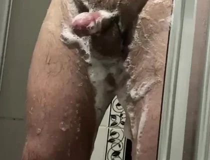 1-) Turkish Bathroom Shower and Big Ejaculation.foot:)