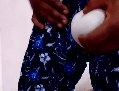 Striking Sisna While Wearing Her Stepsister's Floral Pants and White Panties