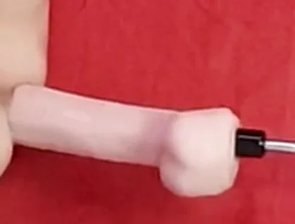 Mike Essex Locked in Chastity and Fucked with Huge Dildo