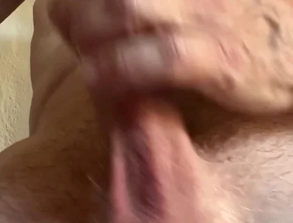 Leaky Cock Goes Soft to Hard to Cumshot