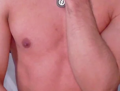 Rubbing My Nipples with Saliva