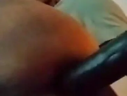 Anally Penetrated by 11 Inch Dildo