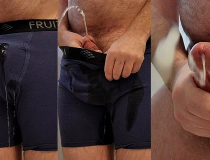 Soaking My Underwear and Blowing a Huge Load