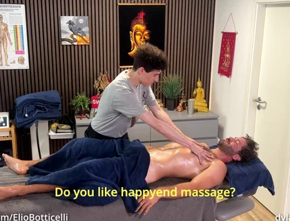 Straight Man Get Happyend Massage