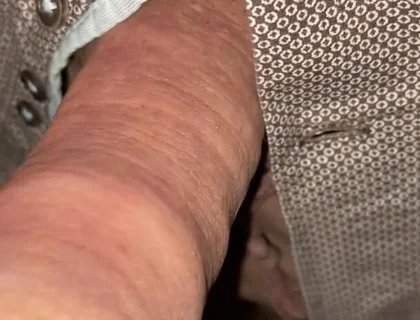 Uncut Cumshot in His Own Foreskin