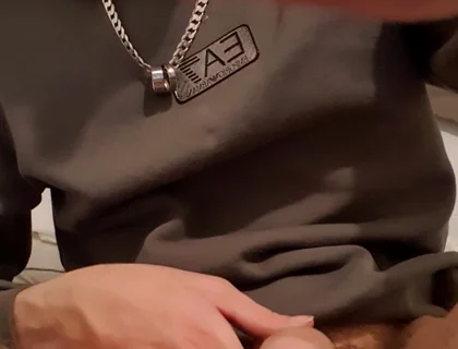 Homemade Twink Two Handed Wank