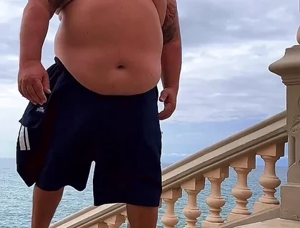 Naked Chubby Dancing Bear up Close Hands Free Orgasm