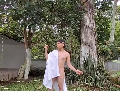 Greek God Turned to Stone Gets Fucked to Be Thawed Out