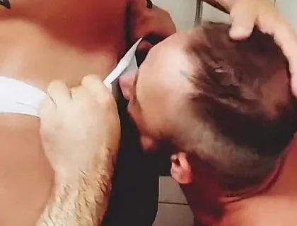 White Speedo Bareback Fun in the Locker Room Showers