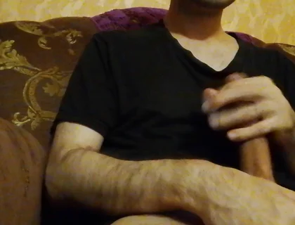 Horny Guy Jerking and Cumming. so Much Thick Cum