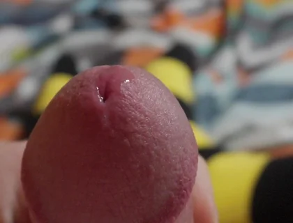 Desperate Femboy Masturbates and Cums Massive Load