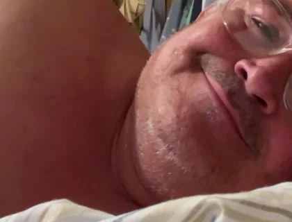 Man Lying in Bed