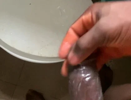 Trying to Make My Dick Horny Dick Cum