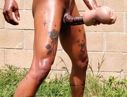 Cum in the Backyard