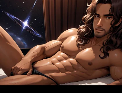 Handsome Indian Man Rubbing Leaking Slit in Slow Lazy Circles