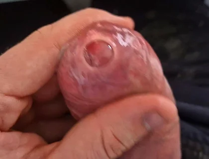 Tight Foreskin Stroking Until I Leak Everywhere