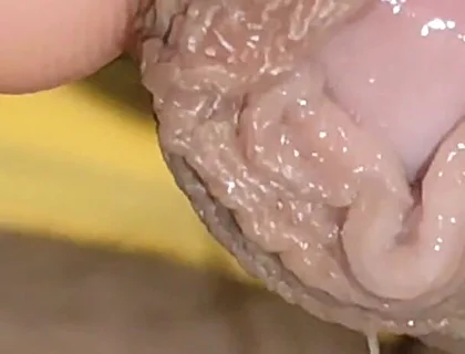 Amazing Close up Hole Drooling Pre Cum Intensely.