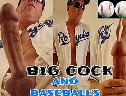 Big Cock Baseball Home Run Cumshot