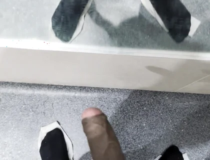 I'm Jerking off in a Public Toilet