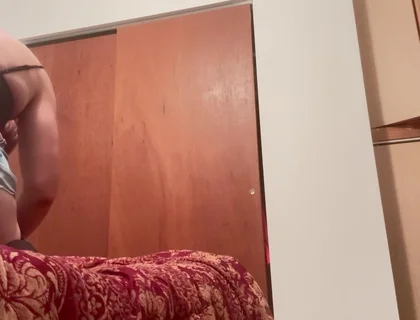 The Crossdressing Stepdad Rides a Toy