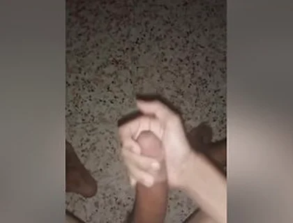 Solo Male Ruined His Roommate By Throwing Massive Cumshot On The Floor By His Long Curved Dick