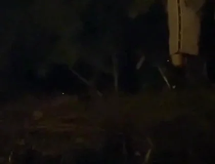 Amateur Straight Boy Caught Pissing in a Park, at Night
