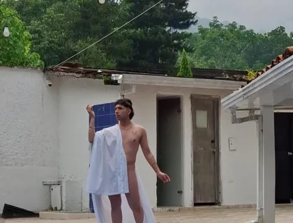 Greek God Turned to Stone Gets Fucked to Be Thawed Out.