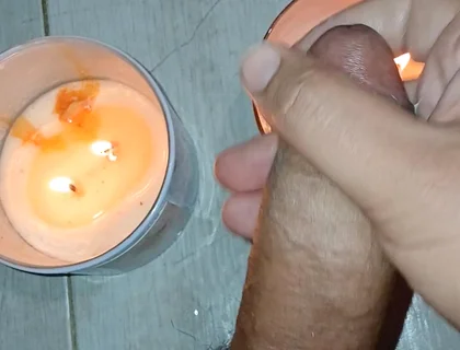 A Straw in the Romantic Light of Aromatic Candles to Improve Concentration.