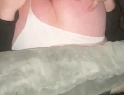 Anal play in thong