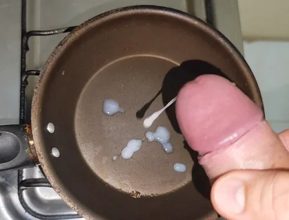 Wow, Tasty Fried Cum for Breakfast!!