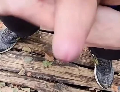 Getting Fuck in Cruising Area and Swallow Stranger Cum
