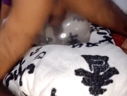 I Fucked an Inflated Condom and Left It Full of Milk