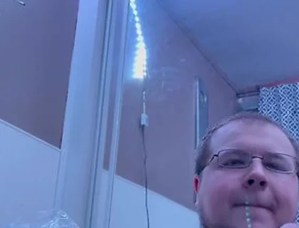 Chubby Bi Dude Gives Oral To Big Black Dildo