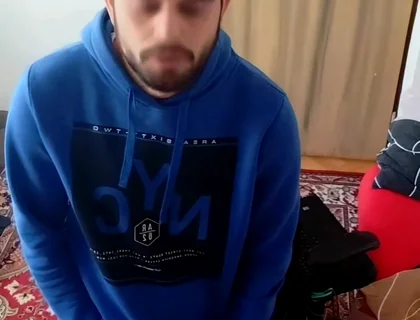 Cumshot in My Room on a Tablet.