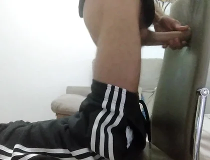 Spoiled Perverted Twink Fucks the Chair Where His Stepfather Has Lunch