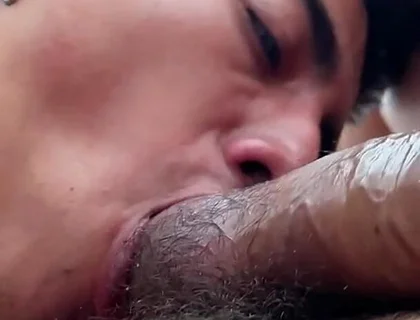 Then Sniffs First, Then Swallows