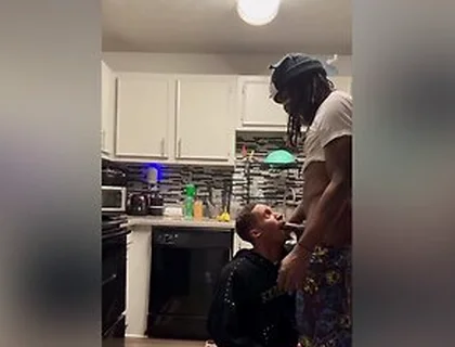Casanova Eats Kyle Dick In The Kitchen And Gets Cum On His Face