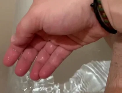 My Bath Was Full of Cum After I Jerked off There