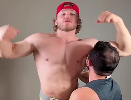 Muscle Stud Makes Boy Sniff Pits