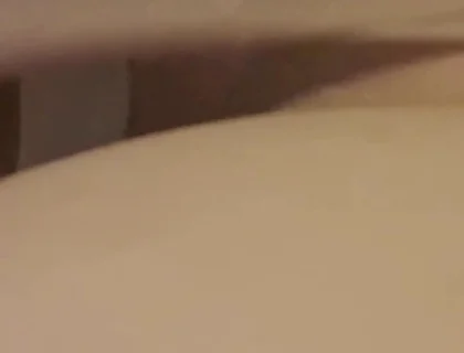 Dani Leg in Tan Pantyhose with Red Toe Nail Polish