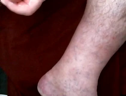 Coach Carl Jacks off on His Size 13 Left Foot