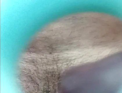 Solo Cock Masturbation with a Sex Toy. the Beautiful Head Flows and Cums. the View of Sperm Is Very Close!
