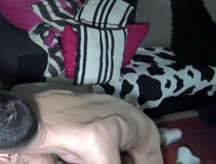 Slut Creampied by His Friend Big Dick