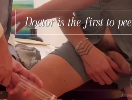 Stepson's Medical Exam in Front of Stepdaddy - Part 2: the Urine Samples